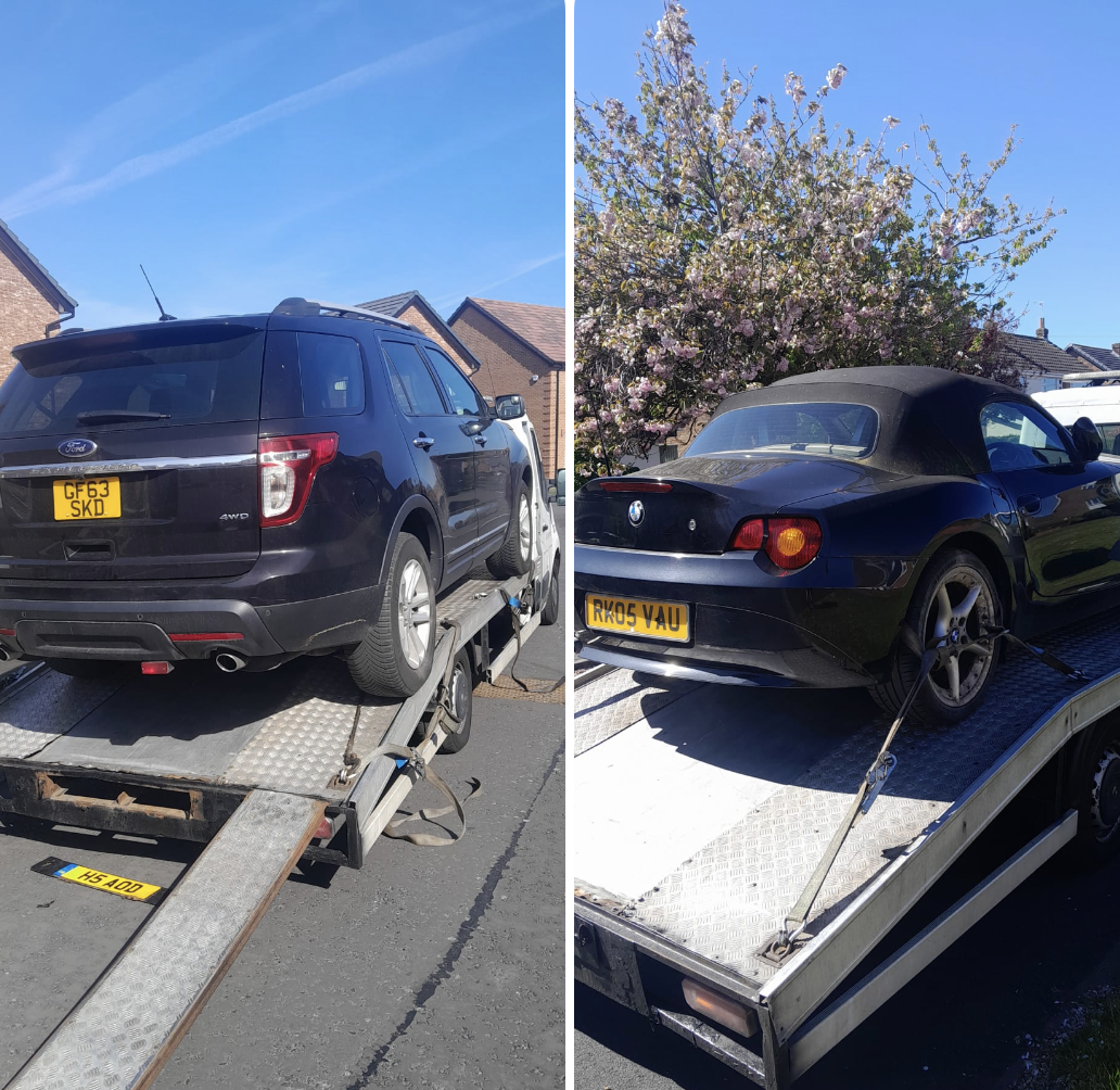 Ford 4x4 & BMW Z4 picked up same day